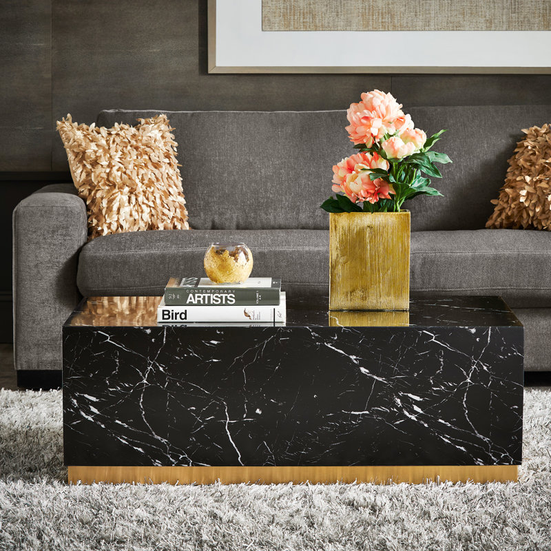 Roman Single Coffee Table, Black