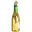 Ornement en verre soufflé Old World Christmas pour arbre de Noël, bouteille de vin blanc