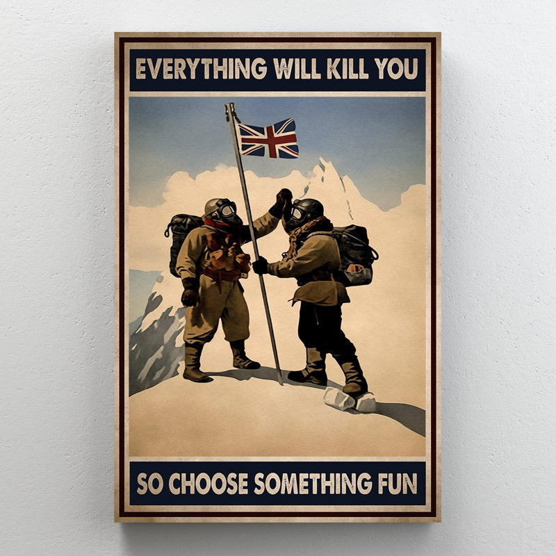 Impression sur toile Kysen Mountaineering, H 36 po x l 24 po x P 1,25 po