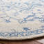 Tapis en coton touffeté à la main bleu / ivoire Cuvier-1738829177