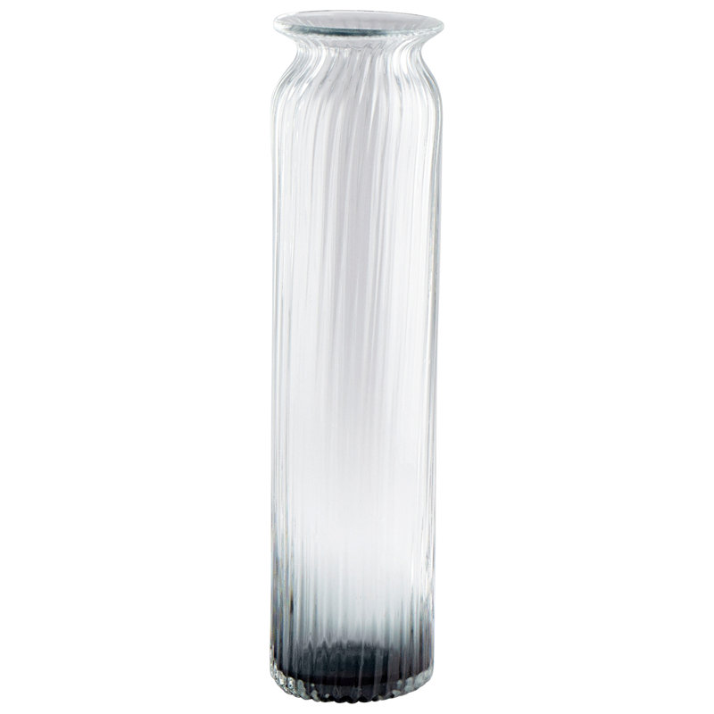 Waterfall Glass Table Vase, 19.5" H x 4.75" W x 4.75" D