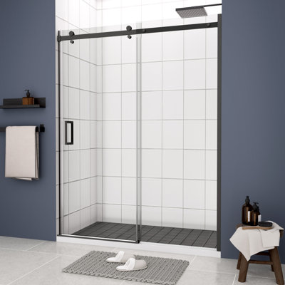 60'' - W x 74'' H Door Frameless Shower Door with