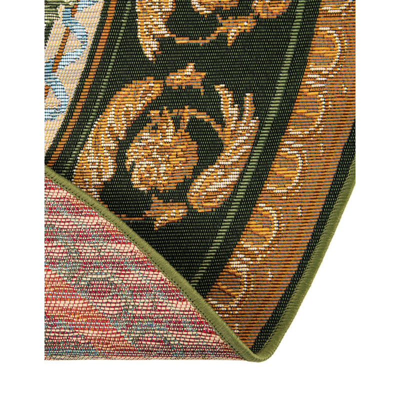 Tapis d'extérieur traditionnel, Rond 4 pi 1 po