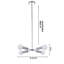 Lustre moderne en chrome 4 lumières Livilla-656977049-656977050
