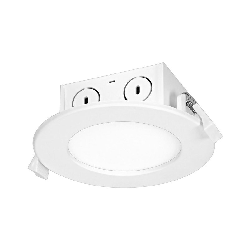  Luminaire à DEL 8,5 watts à éclairage direct sur le bord et à intensité variable 4 pouces 120 volts, 500 lumens, 3000 K