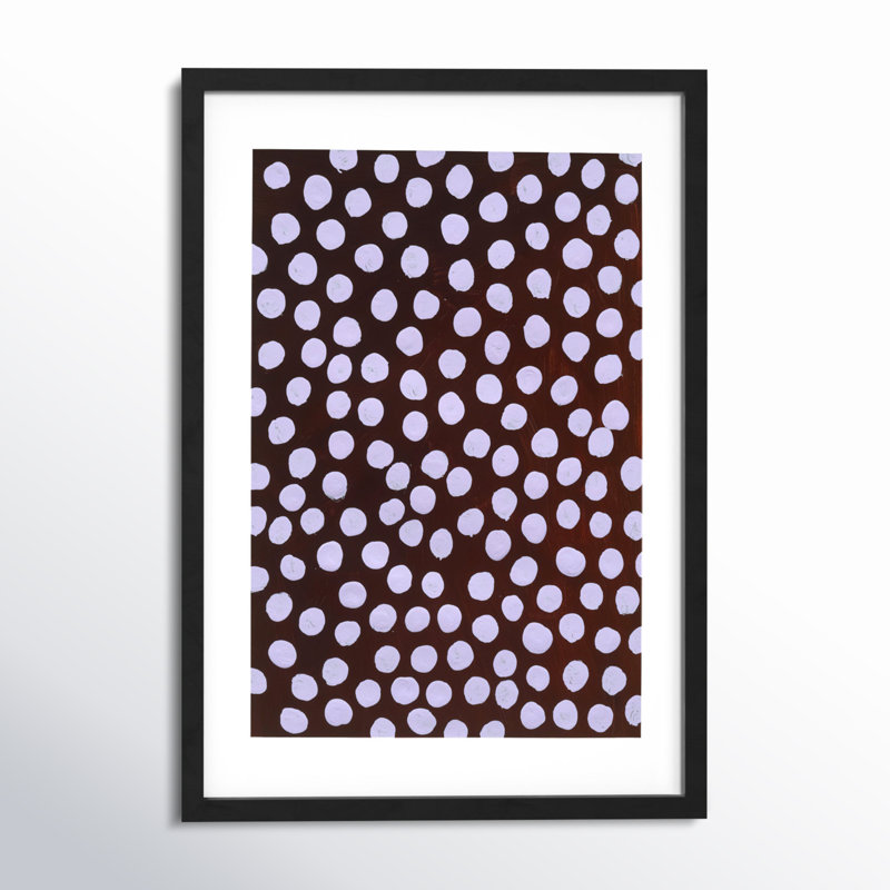 «Navi Lilac on Maroon» par Michela Sorrentino - Peinture, Noir, H 20 po x l 14 po x P 1,25 po