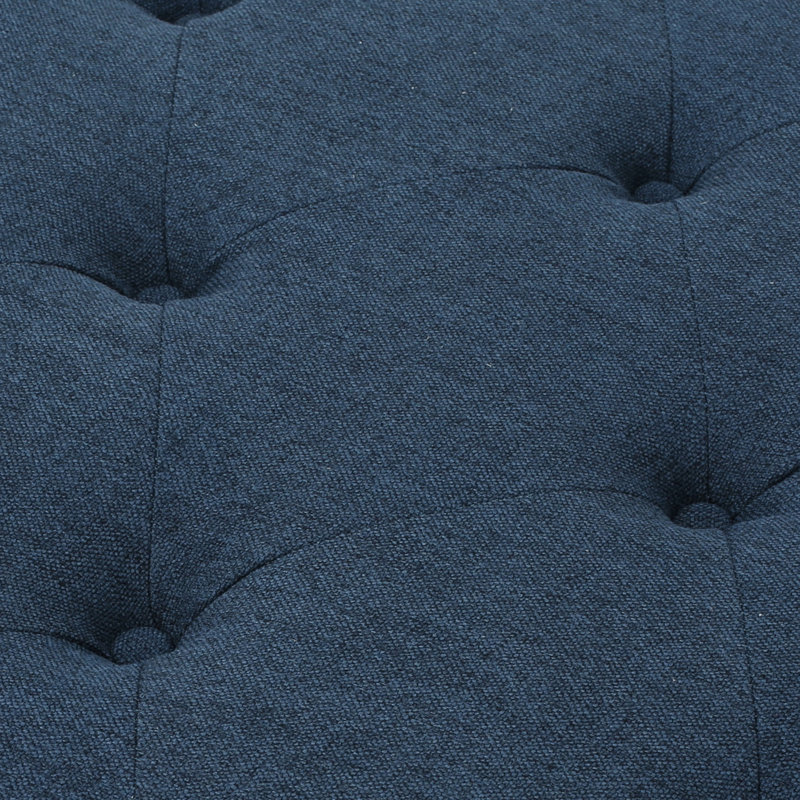 Kd - Tissu bleu marine avec base capitonnée et polyvalente