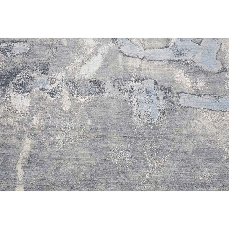 Hand Knotted Area Rug, Rectangle 9' x 12'
