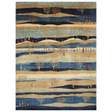 One-of-a-Kind Rectangle 9'10" X 13'5" Hand Knotted Area Rug