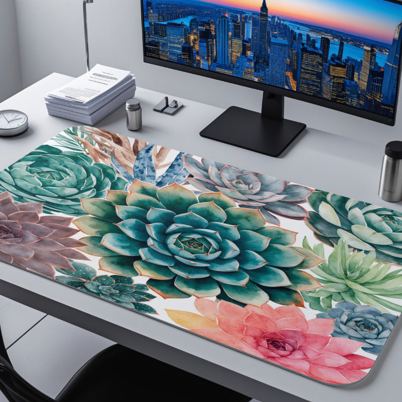 Polyester Desk Pad, 23.6x13.8