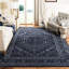 Tapis oriental bleu marine / ivoire Olius-33394331