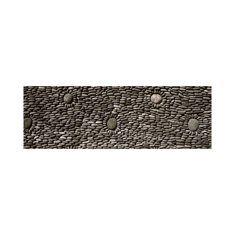 Decorated Wall Of A Temple, Tulamben, Bali, Indonesia - Wrapped Canvas Panoramic Print, 30.48 cm H x 91.44 cm W x 1.91 cm D