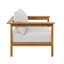 Ensemble de fauteuil et repose-pieds d'extérieur en bois de teck Wren-105239748-105239746