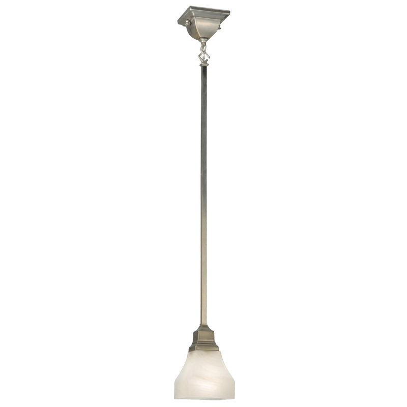 Mini Globe Brushed Nickel Indoor/Outdoor Energy Star Pendant Light