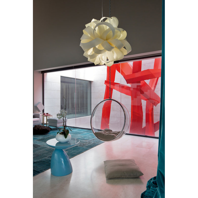 Agatha 1 - Light Pendant, E26 Base, Ivory White