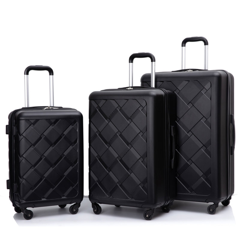 Luggage Set With Spinner Wheels ABS Lightweight Durable Hard Suitcase