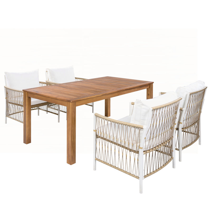 Ensemble de table de salle à manger extensible 5 pièces Modern