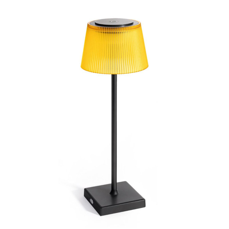Metal Desk Lamp, Yellow, Black