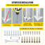 Mains courantes pour les marches extérieures Balustrades à 2 ou 3 marches Balustrades d'escalier en fer forgé pour marches Balustrades en fer noir pour marches fixées au mur et au sol avec trousse d'installation