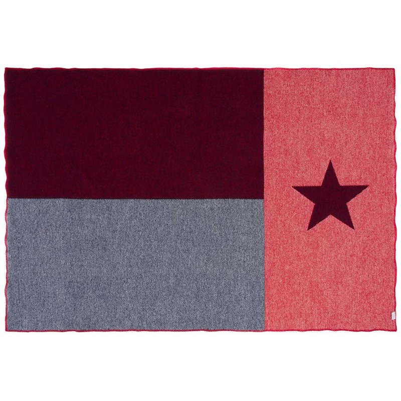 Texas Flag Wool and Cotton Blend Throw Blanket