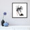 «Fashion Shoe In Black Sheer, Square» par Amanda Greenwood, impression sur toile tendue