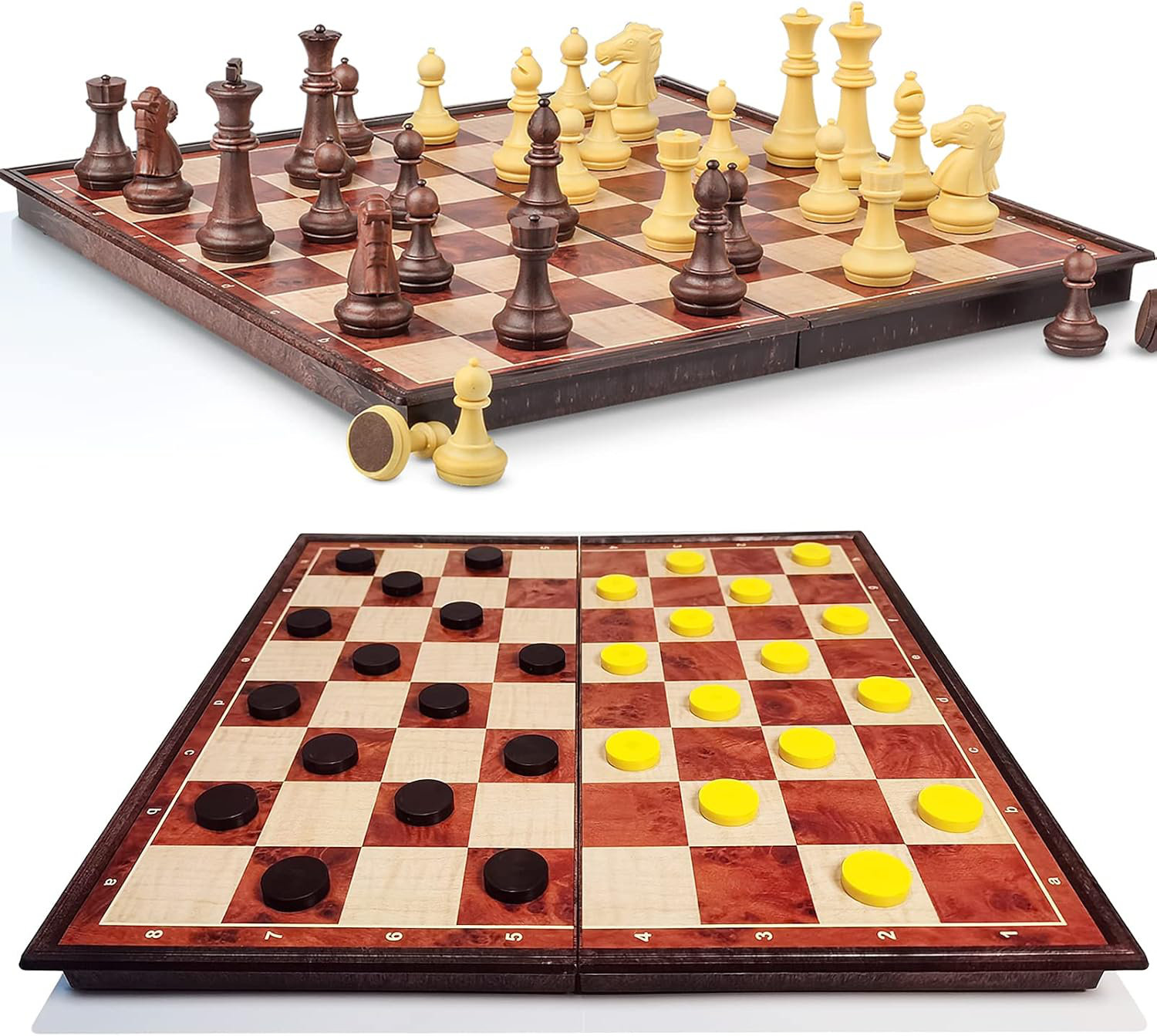Chess Set 3 In 1 Chess Checkers Backgammon Set - View #2