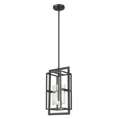 4 - Light Black Lantern Pendant