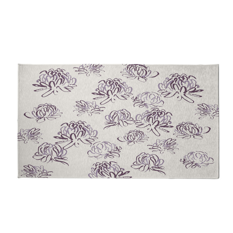 Alvordton Chenille Floral Indoor Rug, Rectangle 3' x 5'