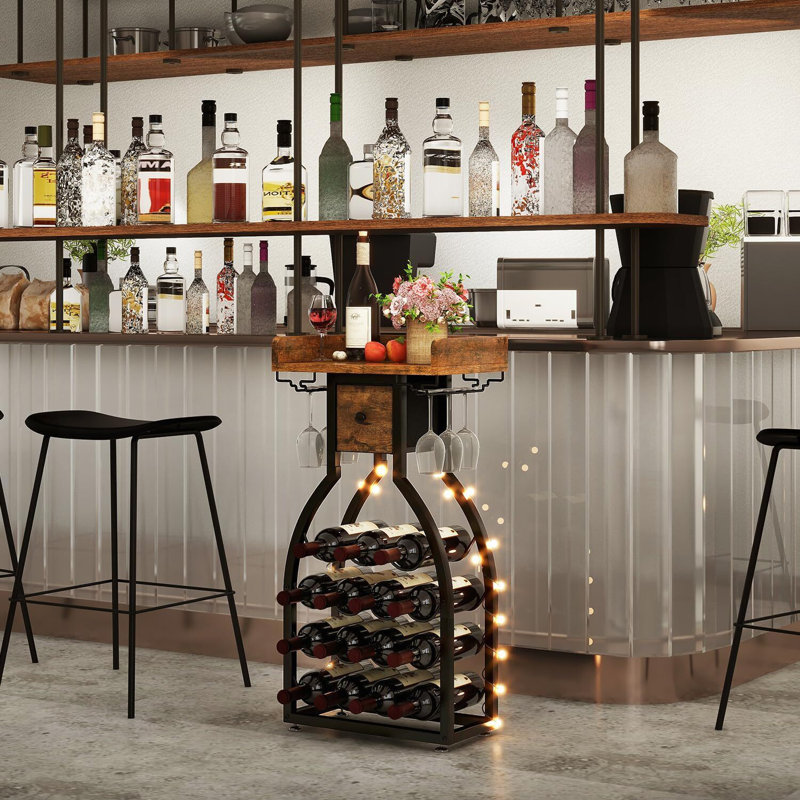 Wine Bottle & Glass Rack