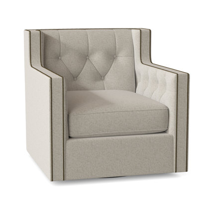 Candace Upholstered Swivel Wingback Chair