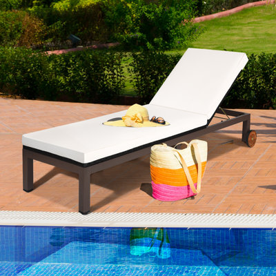 Outdoor Chaise Lounge , Cushion Included