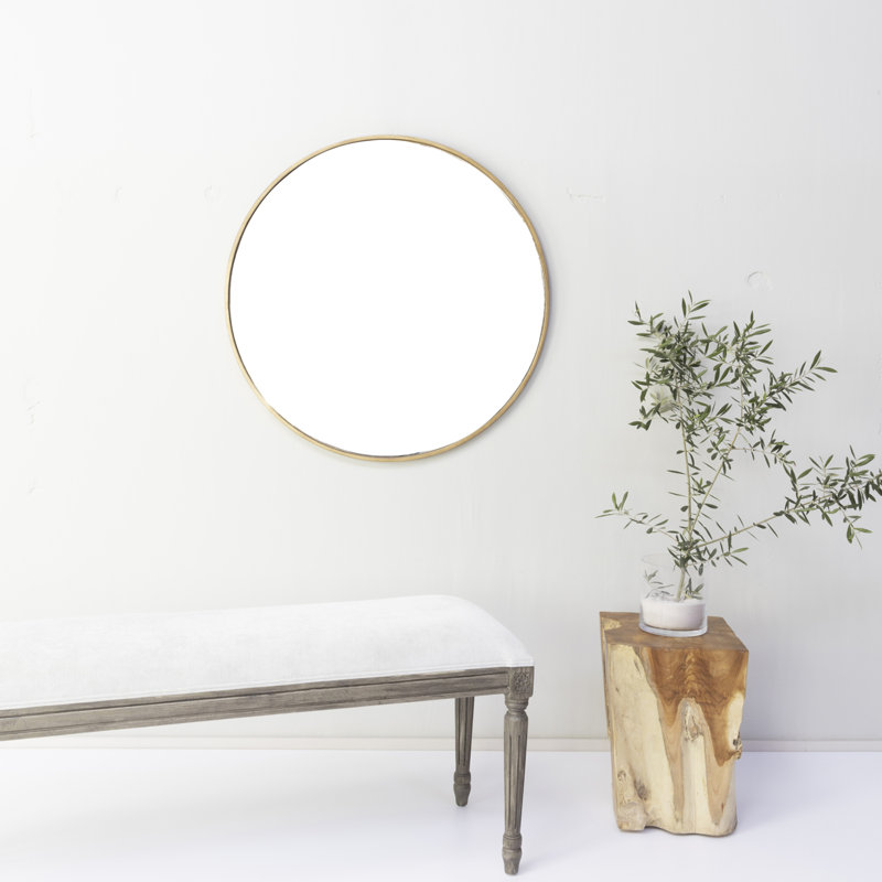 Cleaves Wood Flat Wall Mirror, 80cm H x 80cm W