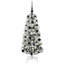 Artificial Hinged Christmas Tree Green and white-868683087