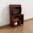 Microwave Cart Computer Cart Utility Cart With Hutch Shelves Spice Rack Mobile On Locking Castors-381136790