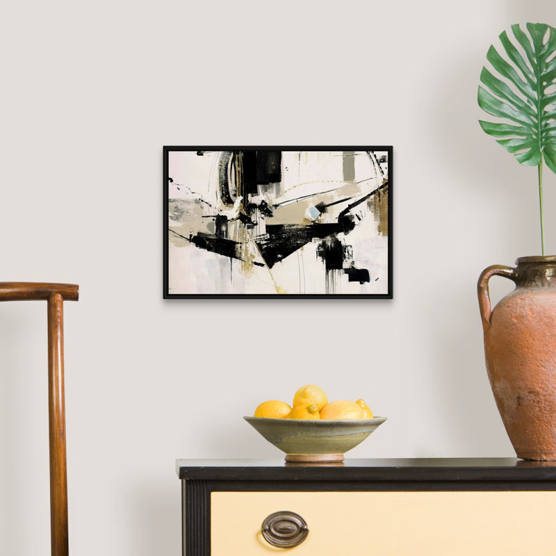 «Perfect Collaps» par Kari Taylor - reproduction d'art sur toile, H 14 po x l 20 po x P 1,75 po, Cadre flottant noir
