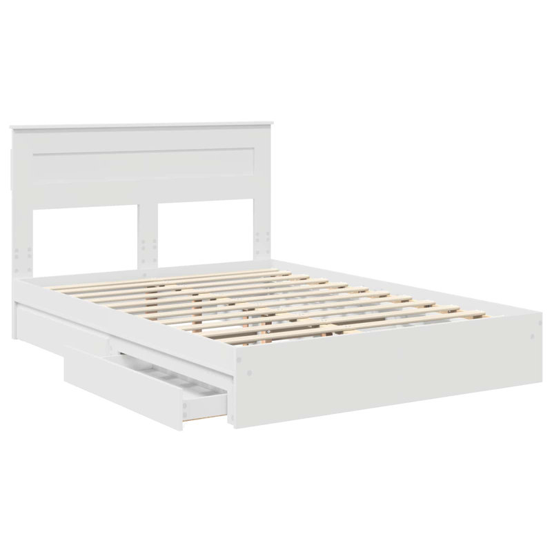 Bed, White, European Kingsize (160 x 200 cm)