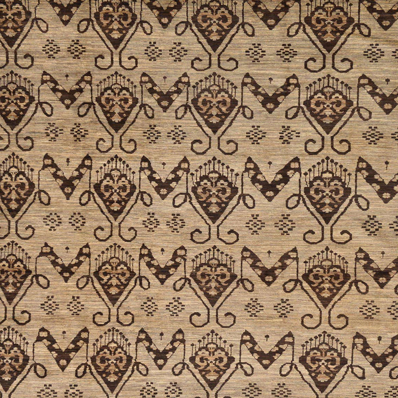 Tapis abstrait moderne 183, Carré 3 pi