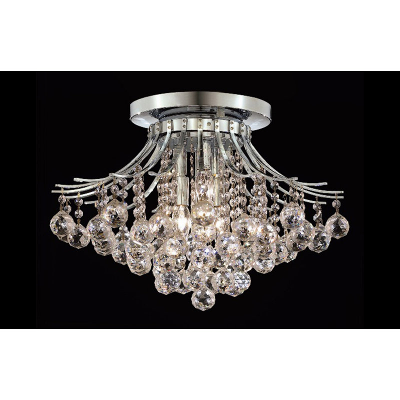 Warlick Flush Mount, Chrome