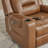 Olathe Genuine Leather Dual Motor Lay Flat Power Recliner With Power Headrest-1500349655