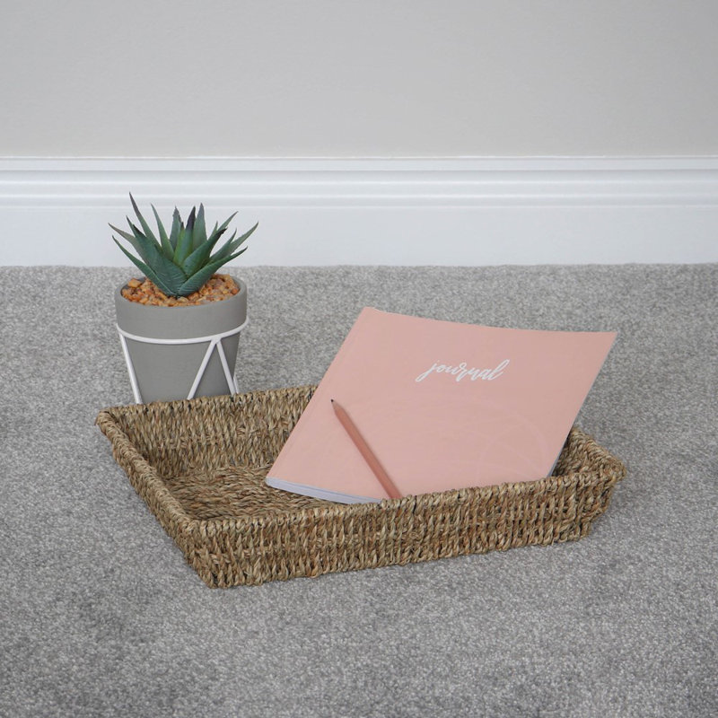 JVL Seagrass Decorative Basket