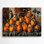 Art mural en métal noir Fruit kaki