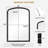 Lucena Wood Arched Rectangle Wall Mirror-1180875284-1193248563
