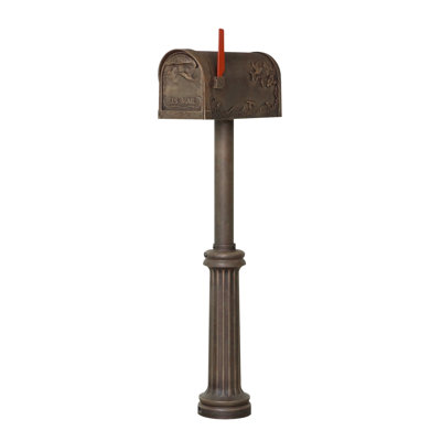 Aluminum Post Mounted Mailbox
