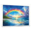 Arc-en-ciel dans les îles tropicales - art mural arc-en-ciel-644557610-644557608