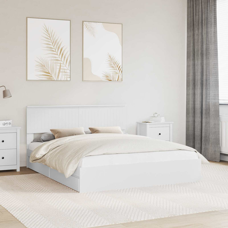 Bed, European Kingsize (160 x 200 cm), White