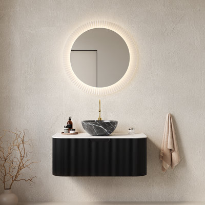 Meuble-lavabo mural minimaliste en céramique de haute qualité Chrisiyah