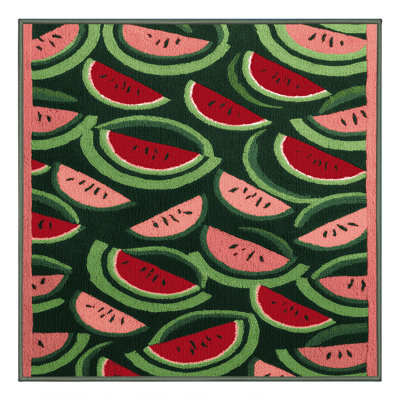 Washable Snap Melon Fruits Area Rug