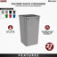 Poubelle de remplacement en polymère Rev-A-Shelf-96003671-96003677
