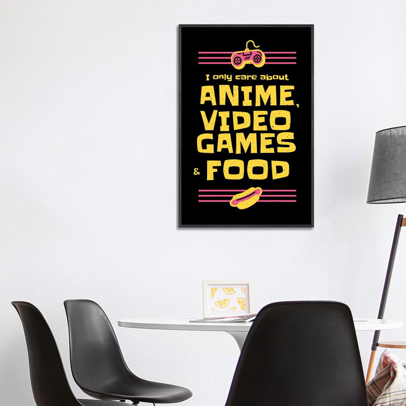 «Gaming IX», reproduction d'art sur toile encadrée, Noir patiné, H 40 po x l 26 po