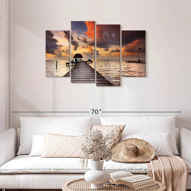 Aletra Caye Caulker Dock, 27" H x 43" W